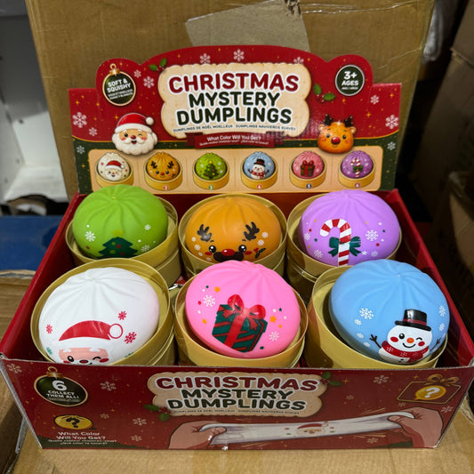 WRAPPED Christmas Themed Solid Dumpling Toy
