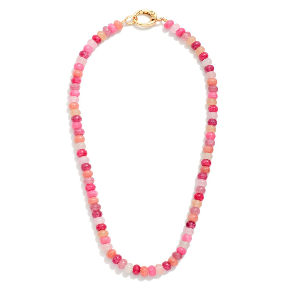 Candy Stone Beaded Necklace