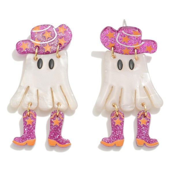 Cowboy Ghost Earrings