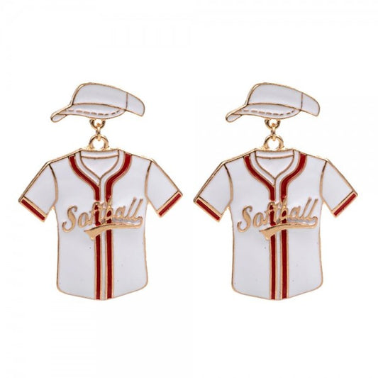 Softball Jersey Earrings