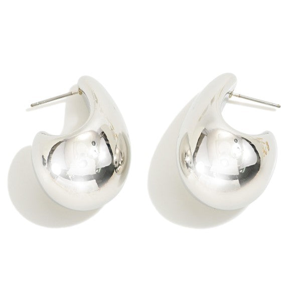 Large Huggie Hoop Earrings
