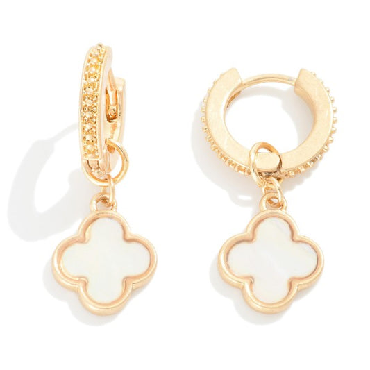 Clover Huggie Earring