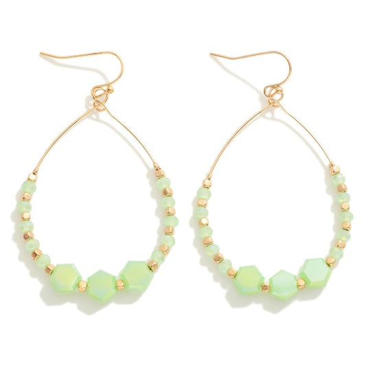 Beaded Teardrop Earrings