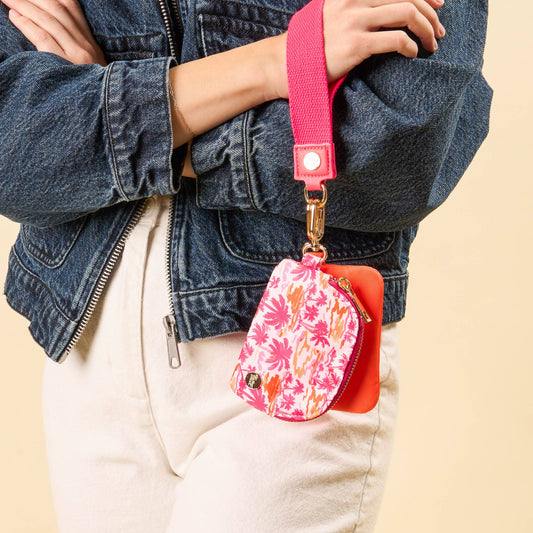 Dynamic Duo Pouch Wristlet-Paradise Palms