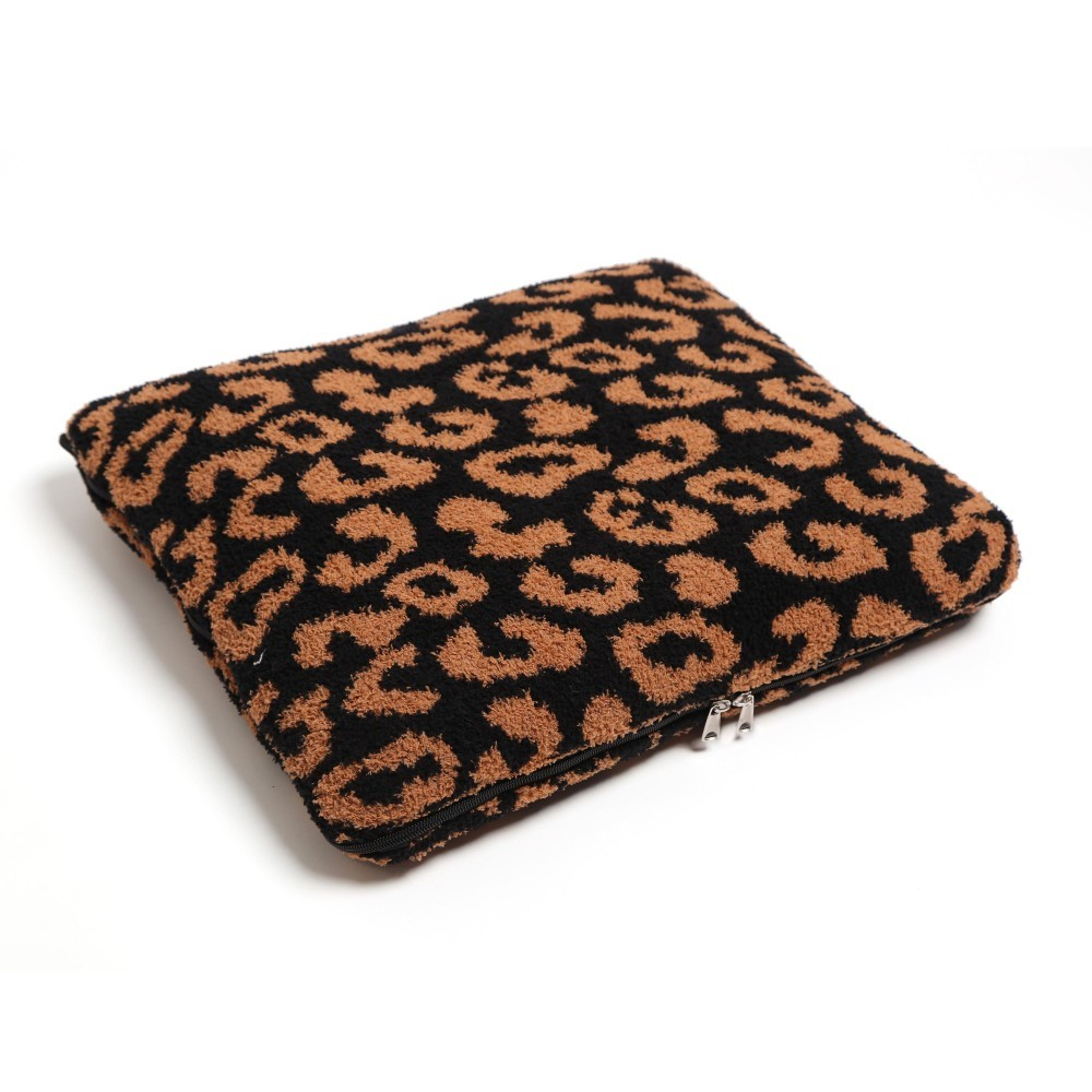 Animal Print Knit ComfyLuxe Two in One Blanket Pillow