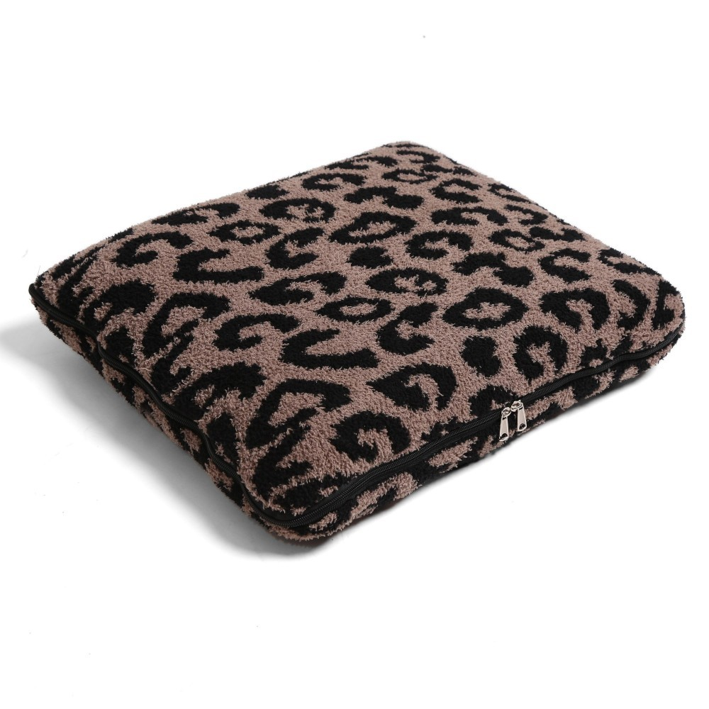 Animal Print Knit ComfyLuxe Two in One Blanket Pillow