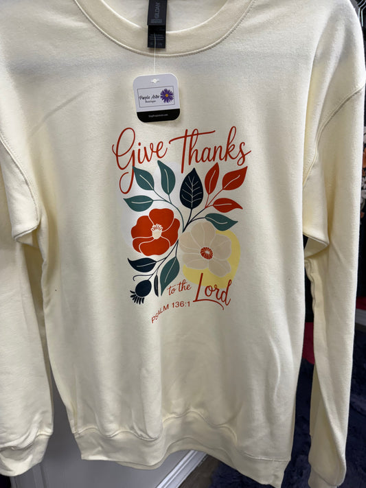 PSALM 136.1 SWEATSHIRT