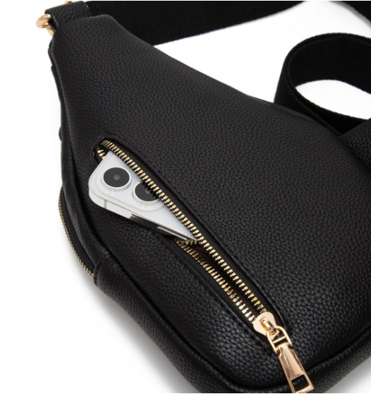 Basket Weave Sling Bag-Tan