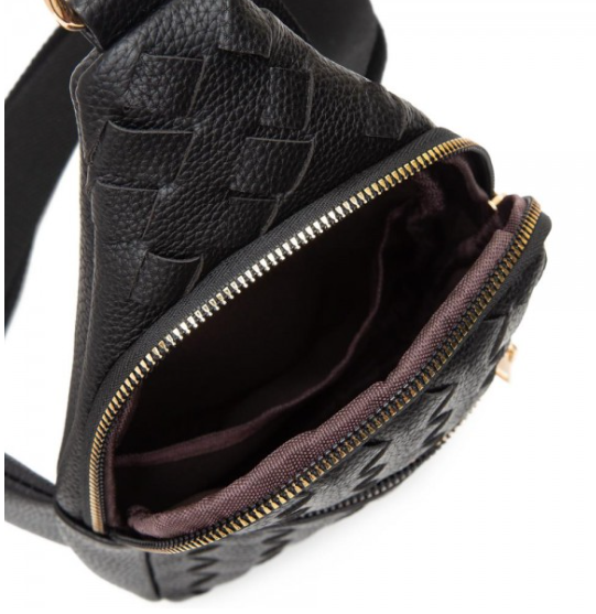 Basket Weave Sling Bag-Tan