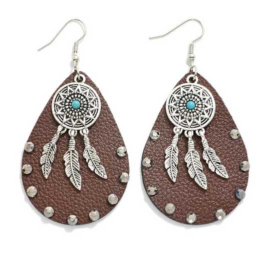 Western Dream Catcher Earrings