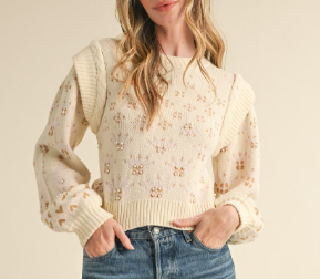 Pearl Embellished Sweater