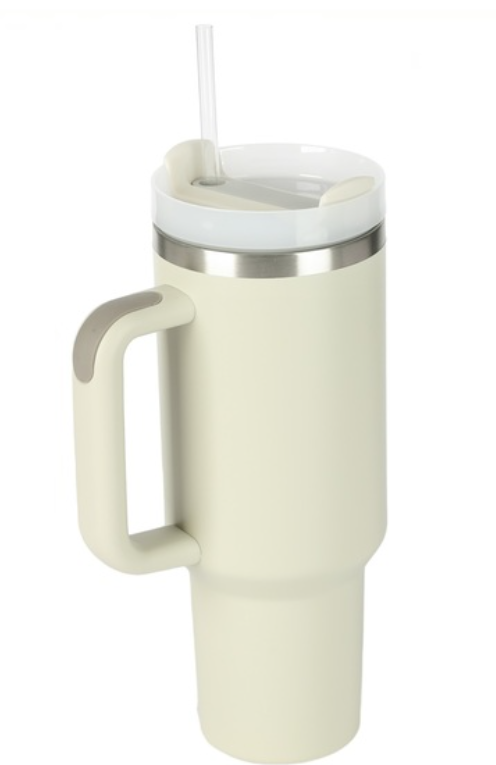 40oz Stainless Steel Tumbler-Tan
