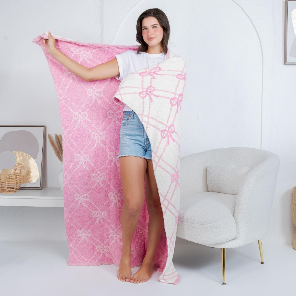 Gridded Bows Blanket