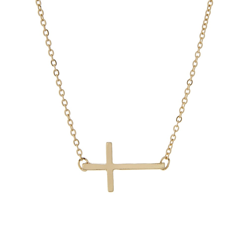 East West Cross Necklace.