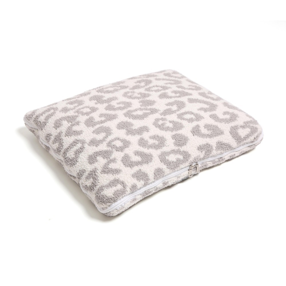 Animal Print Knit ComfyLuxe Two in One Blanket Pillow