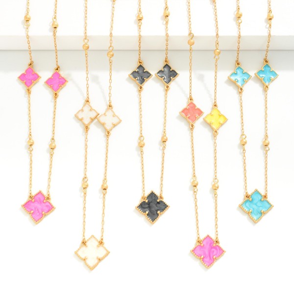 Long Clover Necklace