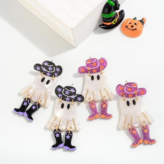 Cowboy Ghost Earrings