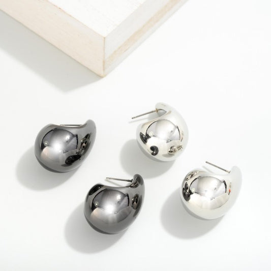 Large Huggie Hoop Earrings