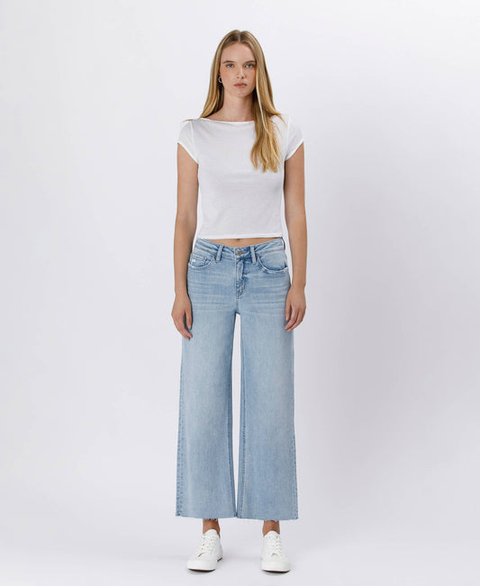 HIGH RISE WIDE LEG JEANS