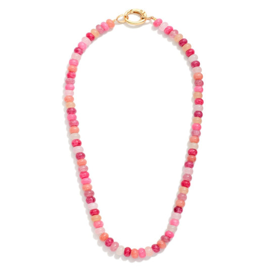 Candy Stone Beaded Necklace