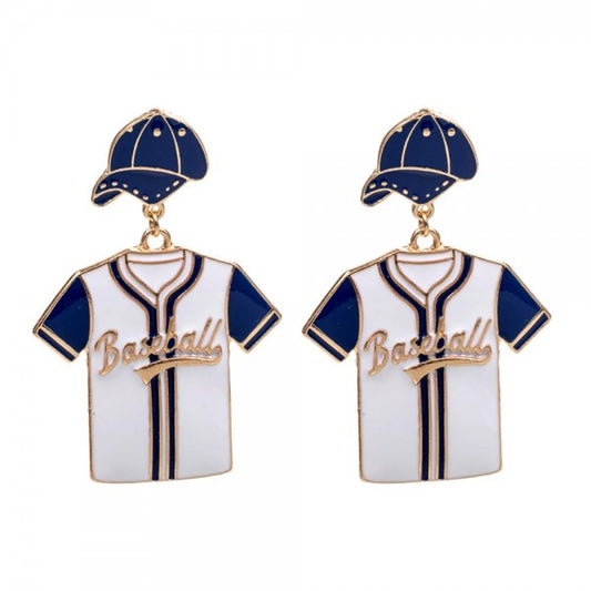 Baseball Jersey Earrings