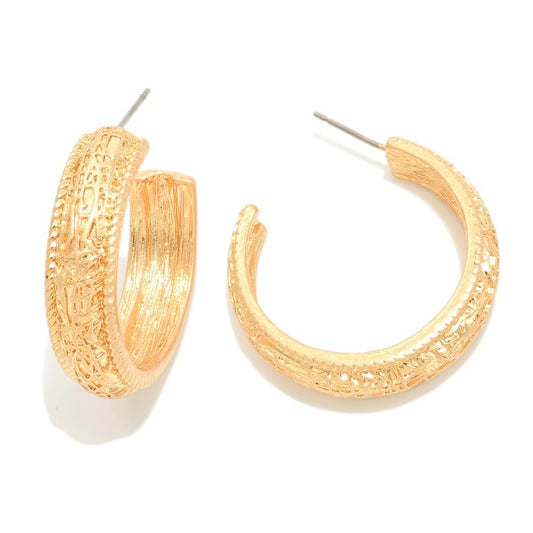 Textured Drop Earrings