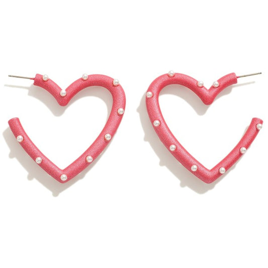 Metal Heart Earrings