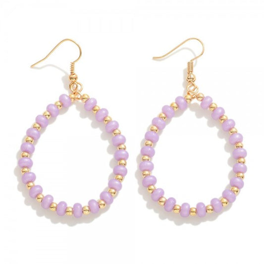 Lavender Teardrop Earrings