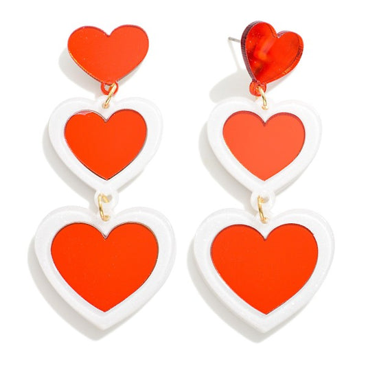 Mirror Heart Earrings