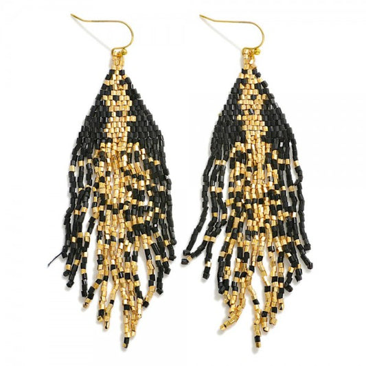 Beaded Tassel Earrings