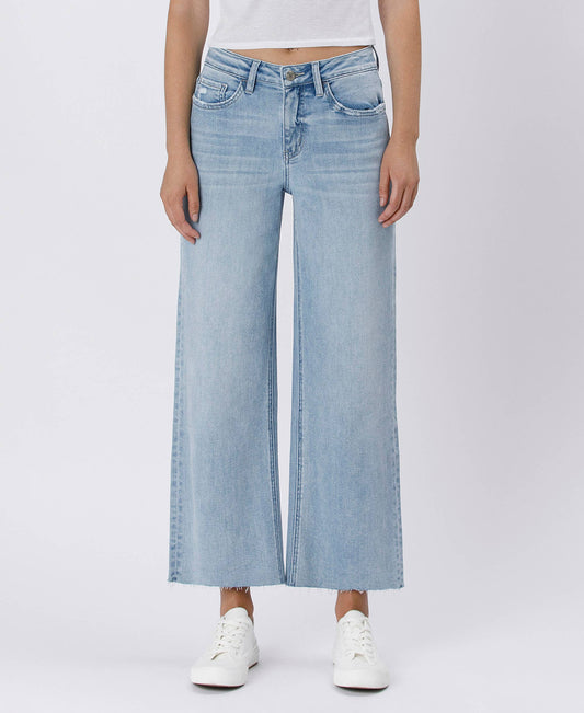 HIGH RISE WIDE LEG JEANS