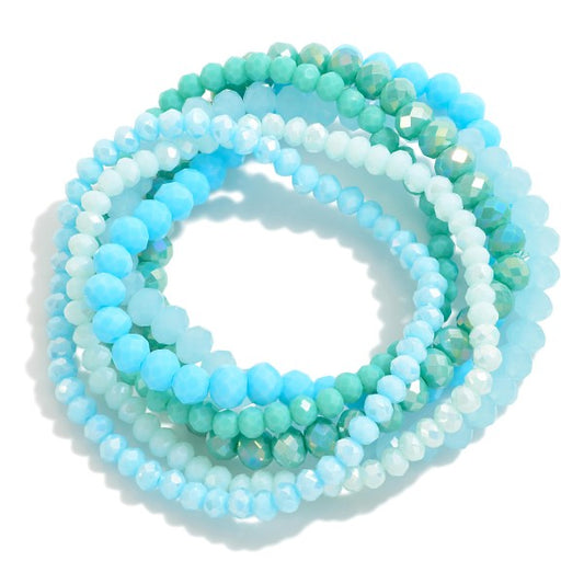 Glass Bead Stretch Bracelets