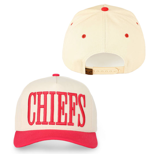 C.C CHIFFS Letter Embroidered Snapback Trucker Hat