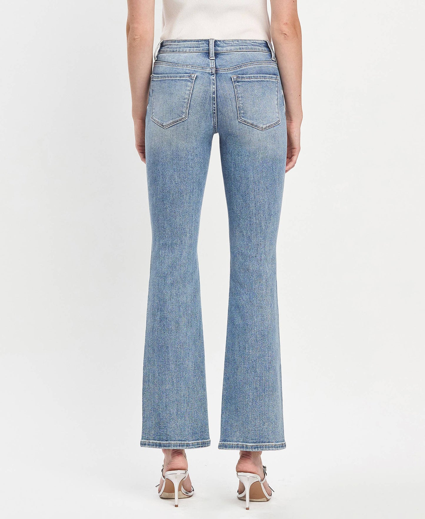 MID RISE FULL LENGTH BOOTCUT JEANS