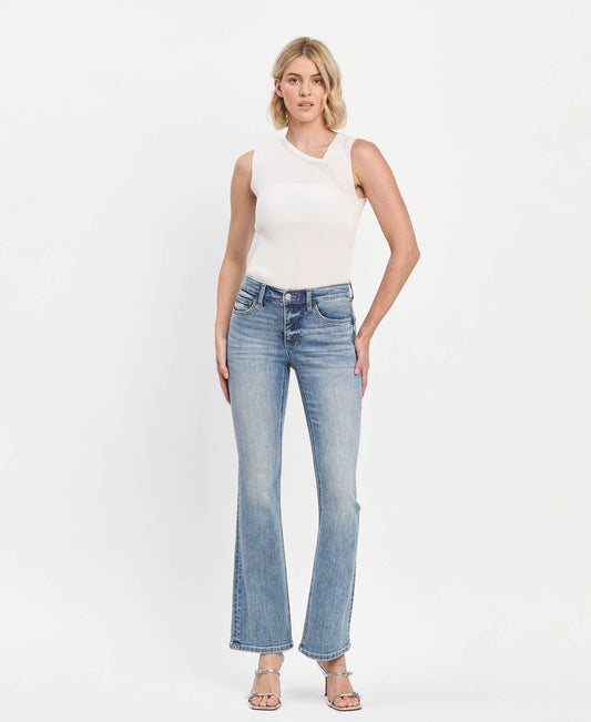 MID RISE FULL LENGTH BOOTCUT JEANS