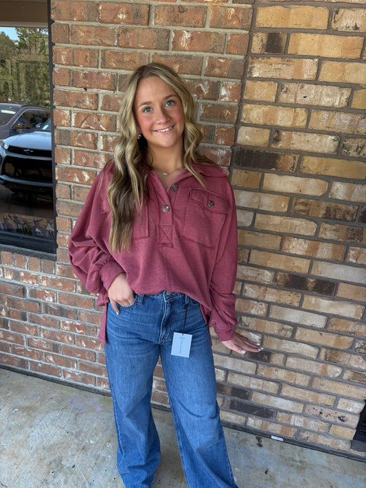 COZY POCKET PULLOVER