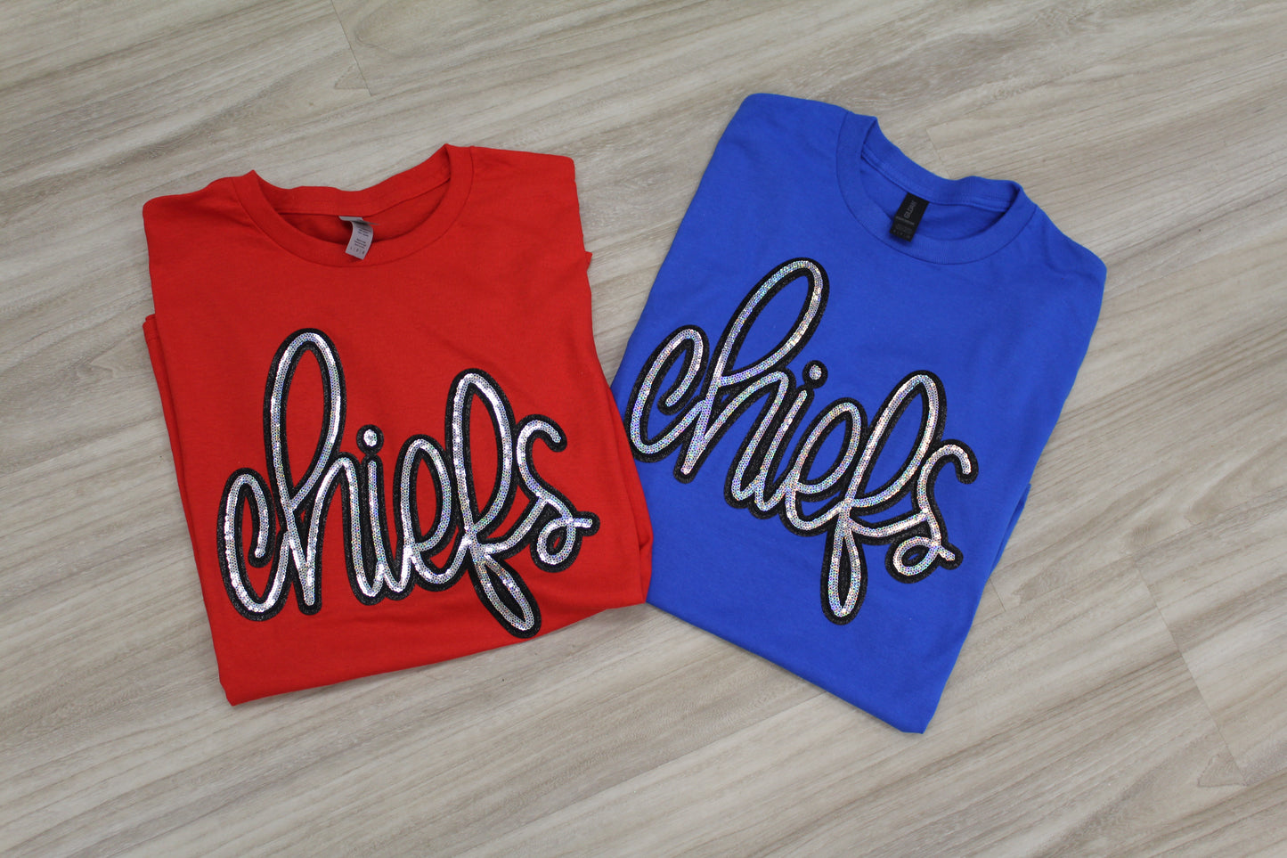 Sequins Chiefs T-Shirt Red