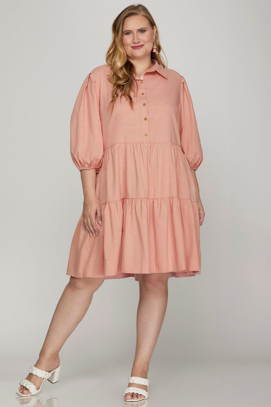 ROSE 3/4 SLEEVE DRESS
