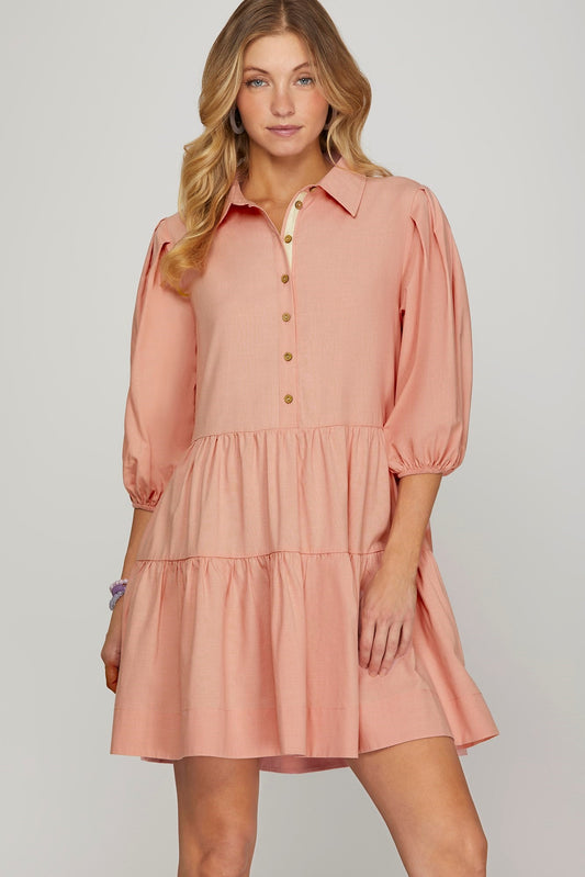 ROSE 3/4 SLEEVE DRESS