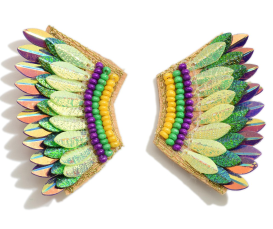 Feather Stud Earring