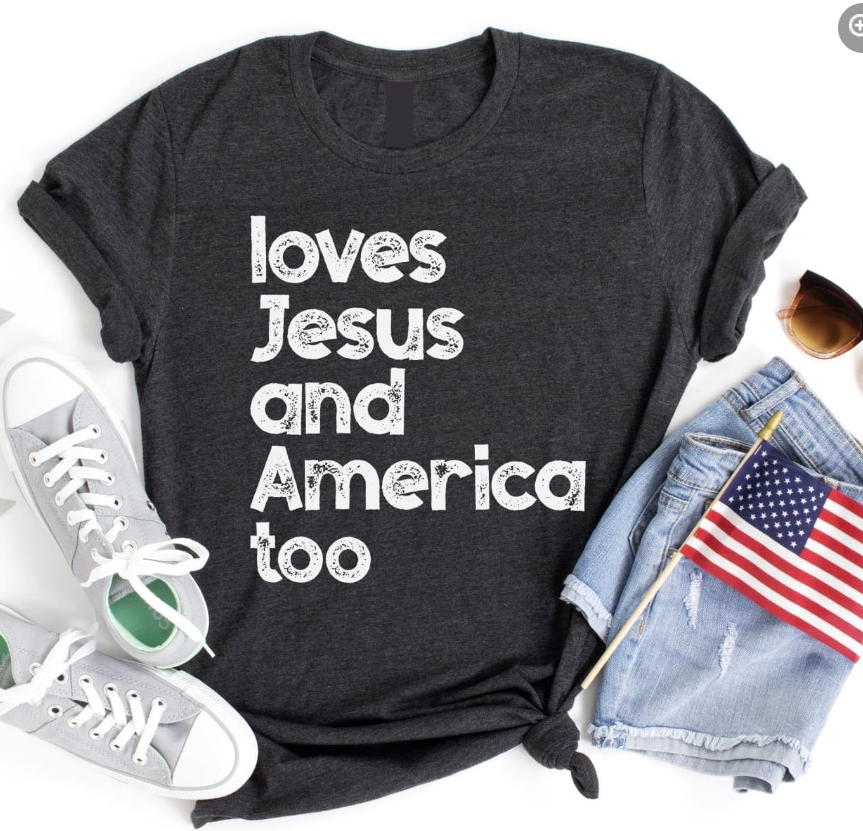 Loves Jesus and America Too Graphic