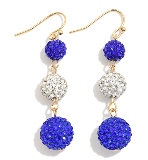 Linked Rhinestone Earrings