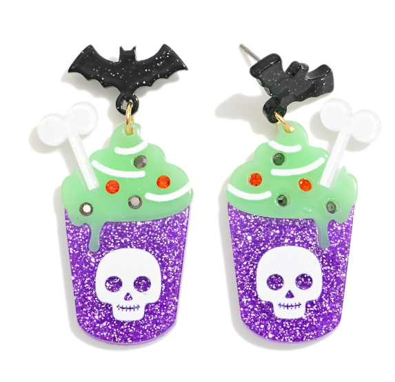 Spooky Drink Earrings