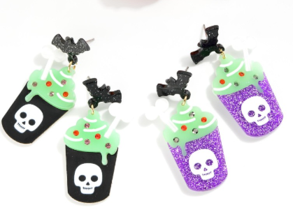 Spooky Drink Earrings