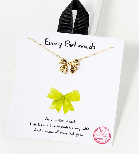 Dainty Bow Chain