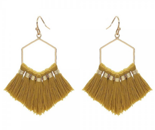 Gold Fringe Earrings