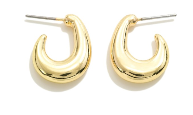 Gold Huggie Earrings