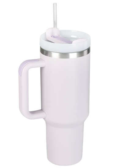 40oz Stainless Steel Tumbler-Soft Lavender