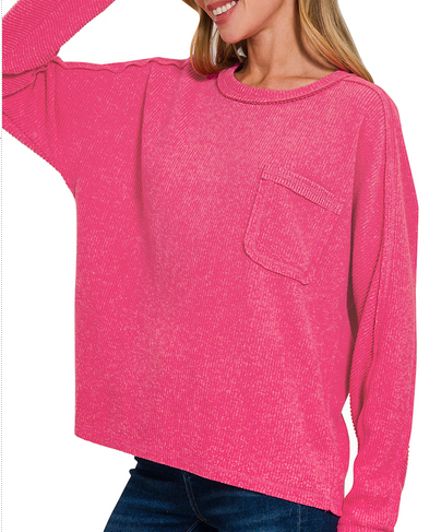 Pink Round Neck Sweater