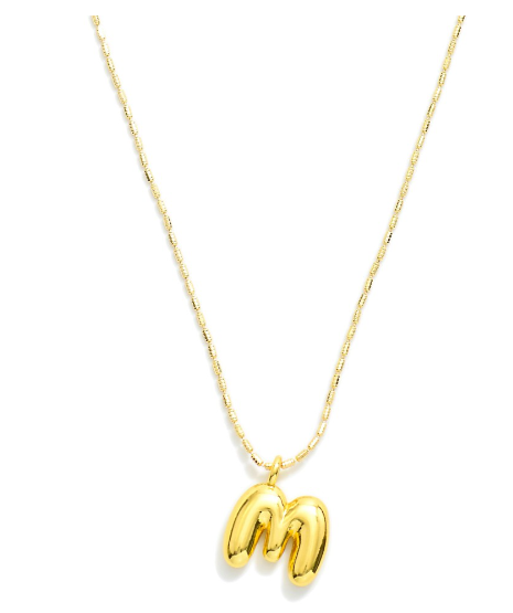 Balloon Initial Pendant